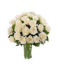 Long-stem White Roses
