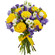 bouquet of yellow roses and irises. United Kingdom, The