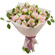 bouquet of lisianthuses carnations and alstroemerias. United Kingdom, The