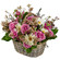 floral arrangement in a basket. United Kingdom, The