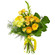 Yellow bouquet of roses and chrysanthemum. United Kingdom