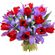 bouquet of tulips and irises. United Kingdom, The